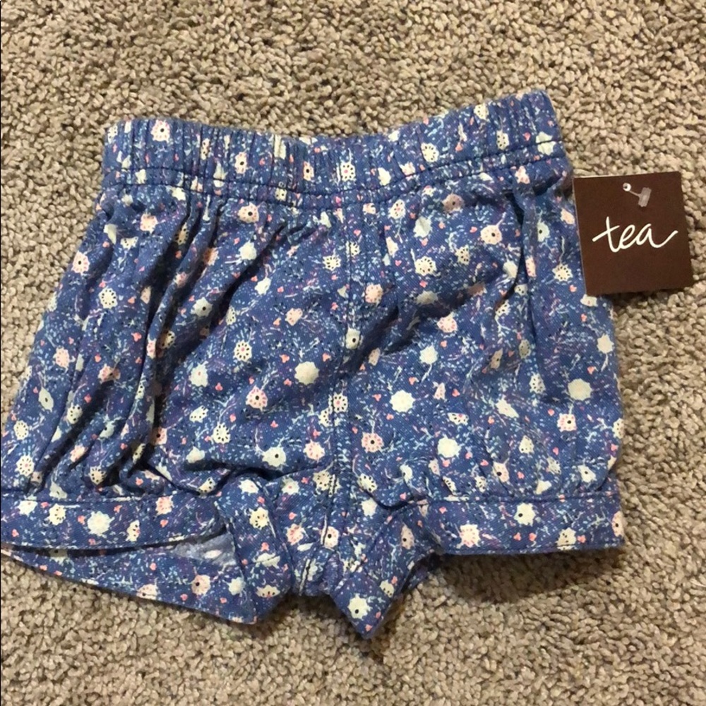 Tea Baby Girl Floral Shorts 3-6M New